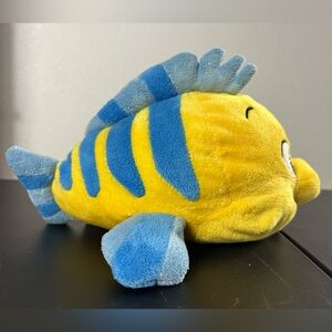 10” The Disney Store The Little Mermaid Flounder Plush Toy